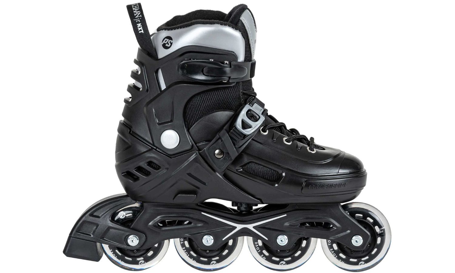 Ролики детские POWERSLIDE Khaan Junior NXT размер 39,0-42,0, черный 