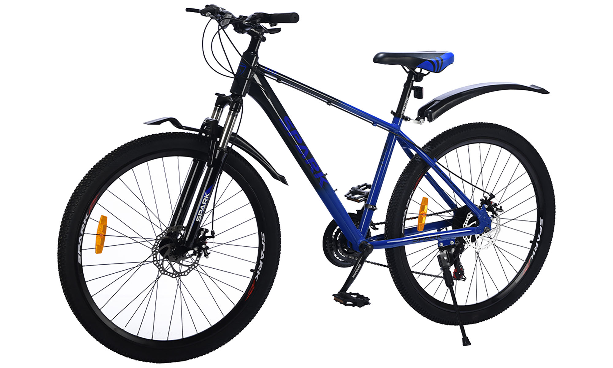 Велосипед SPARK LINE 27,5", размер M, рама 17", год 2025, черный с синим 2 Велосипед SPARK LINE 27,5", размер M, рама 17", год 2025, черный с синим 2