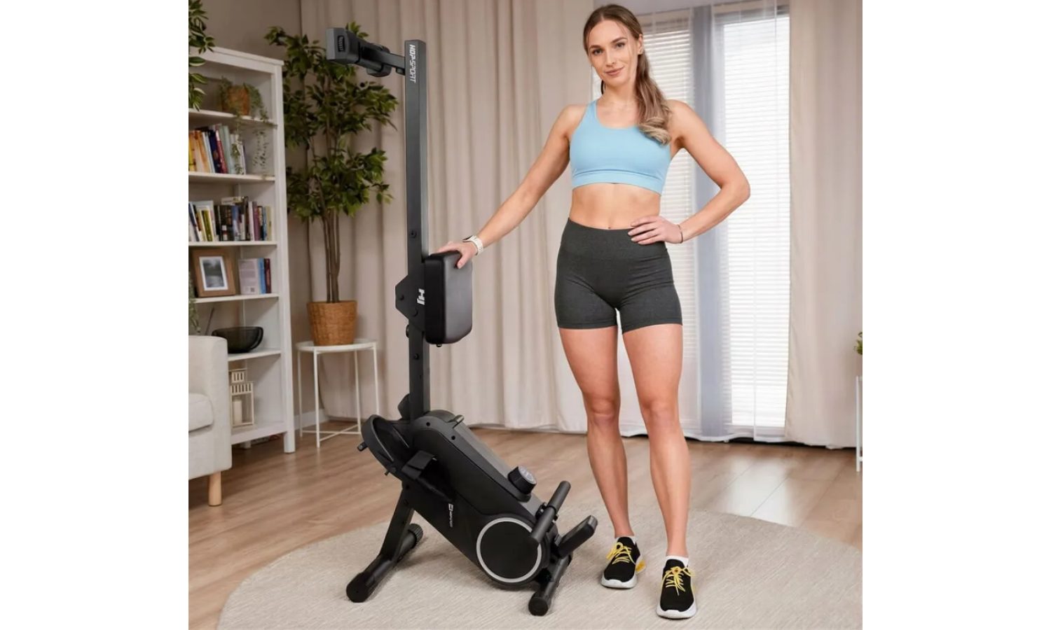 Гребной тренажер Hop-Sport HS-055R Creek магнитный черный 8 Гребной тренажер Hop-Sport HS-055R Creek магнитный черный 8