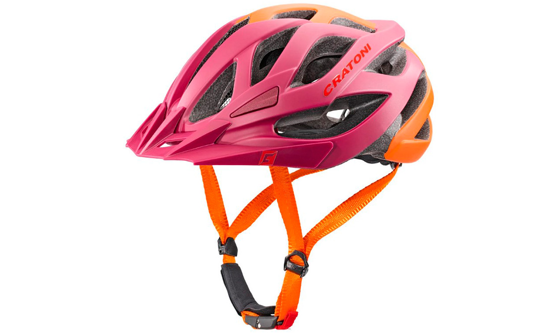Фотографія Велосипедний шолом Cratoni Miuro розмір М (54-59 см) Червоно-жовтогарячий