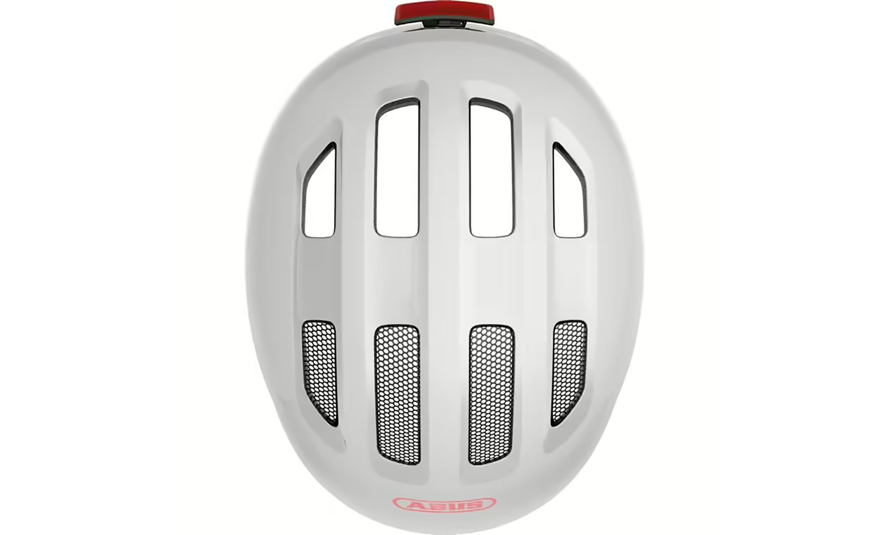 Велошолом дитячий ABUS SMILEY 3.0 ACE LED Shiny White, розмір M (50-55 см), глянсовий білий 4