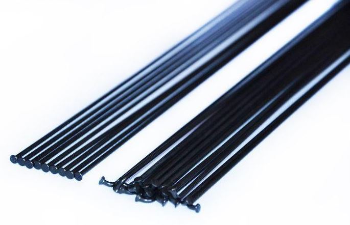 Задні спиці CAMPAGNOLO для коліс Khamsin Rear 284mm Black (kit 27pcs) Round 2 Задні спиці CAMPAGNOLO для коліс Khamsin Rear 284mm Black (kit 27pcs) Round 2