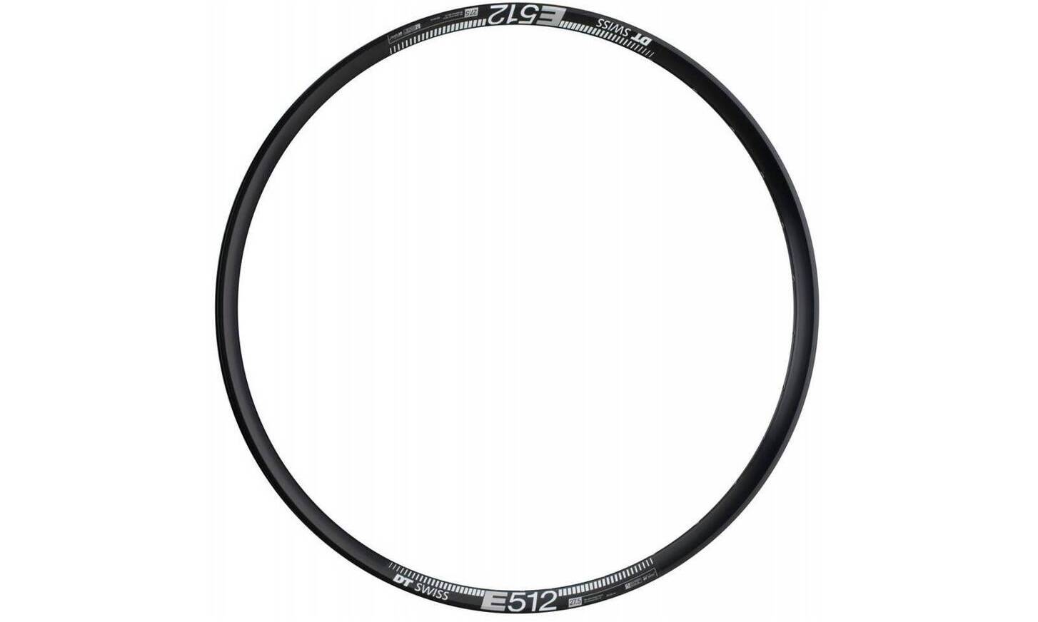 Обод DT Swiss E 512, 27.5", размер 584×25 мм, 32 отверстия, ниппель Presta, дисковые тормоза, черный Обод DT Swiss E 512, 27.5", размер 584×25 мм, 32 отверстия, ниппель Presta, дисковые тормоза, черный