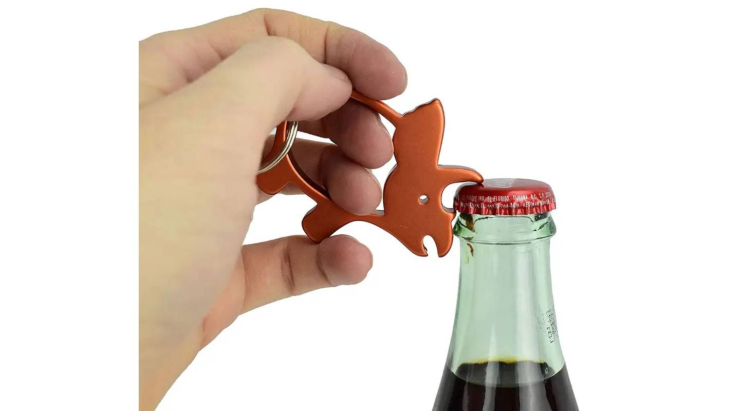 Брелок-откривашка Munkees 3474 Triceratops помаранчевий 3