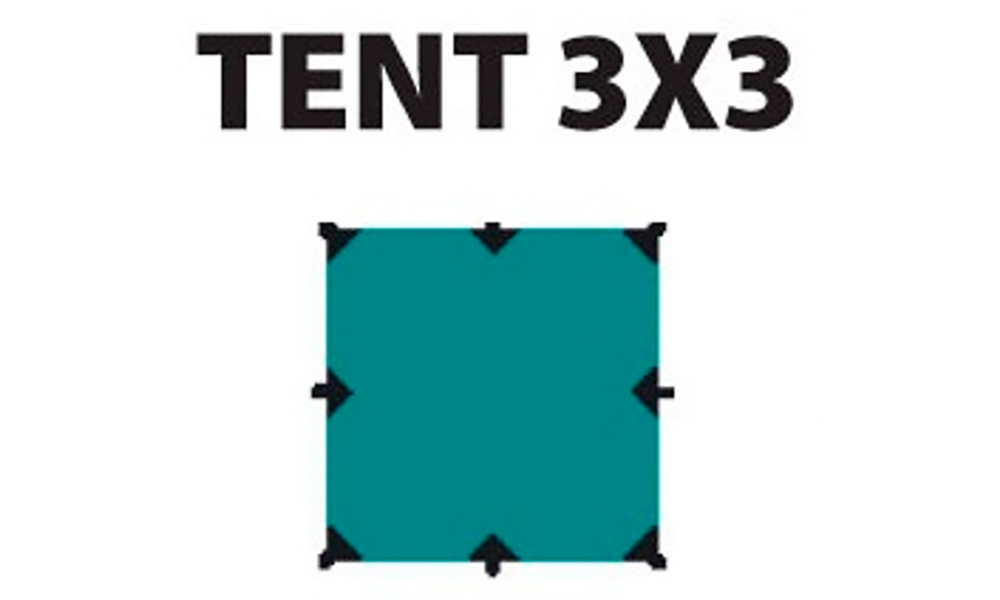 Тент Tramp 3x3 м синій 2