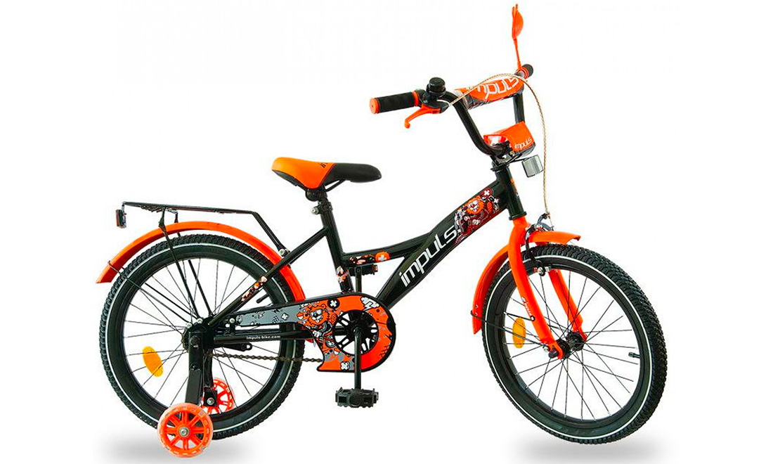 Фотография Велосипед Impuls Kids 18" (2020) 2020 Черно-оранжевый