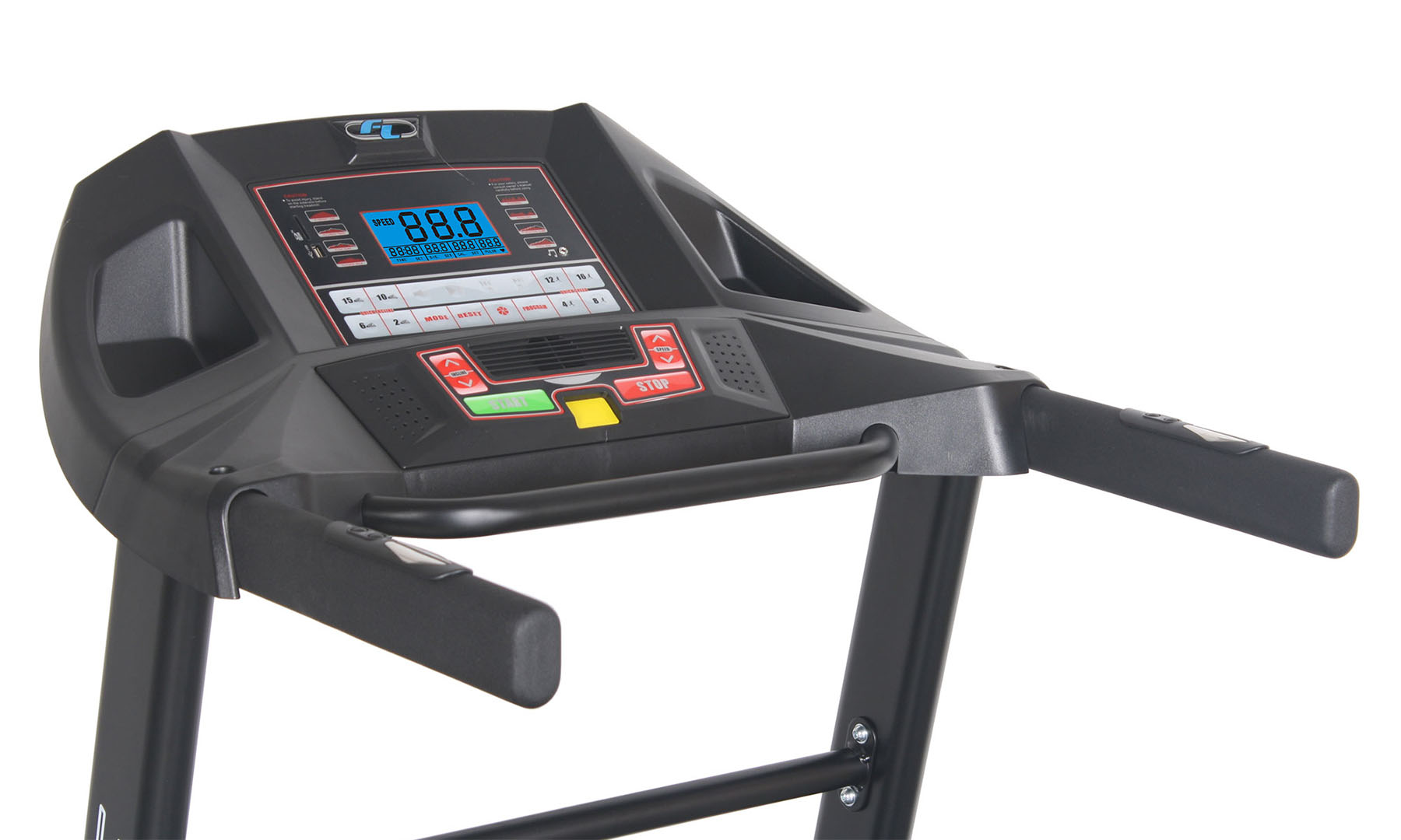 Бігова доріжка FitLogic T15 чорно-червона 3