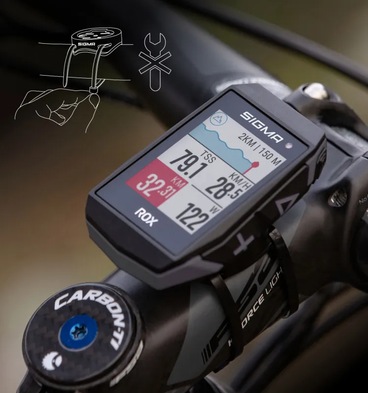 Фотография Велокомпьютер ROX 11.1 EVO Black Sigma Sport 3