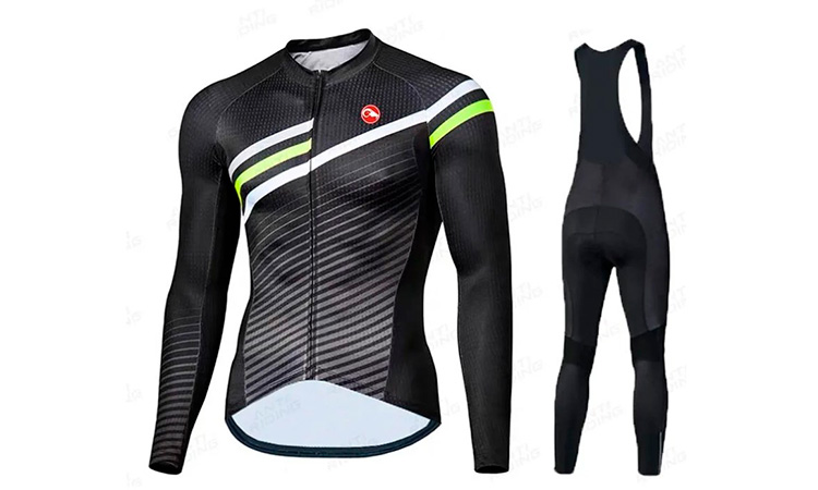 Велоформа Cycling Lines v1, утеплённая, с флисом, штаны с лямками, размер 2XL   2