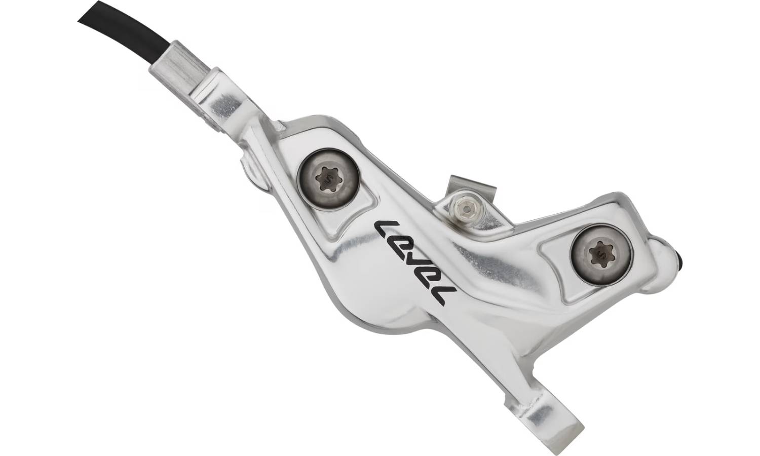 Тормоз дисковый SRAM Level Ultimate Stealth 4 Piston - Carbon Lever, Ti Hardware, Reach Adj, Clear Ano Rear 2000mm Hose 4