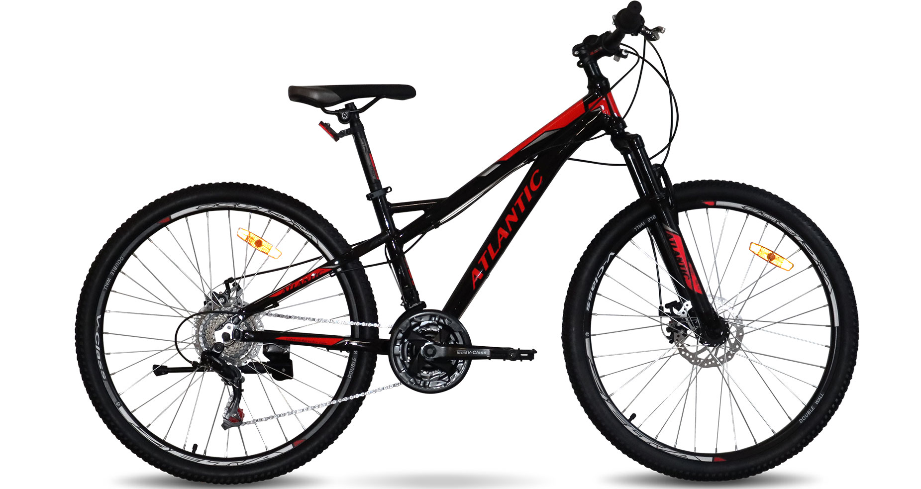 Велосипед Atlantic Rekon NX 26" размер XS рама 14" 2022 Черно-красный