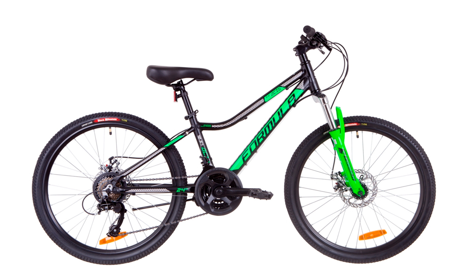 Велосипед 24" Formula ACID 2.0 DD (2019) 2019 Черно-зеленый