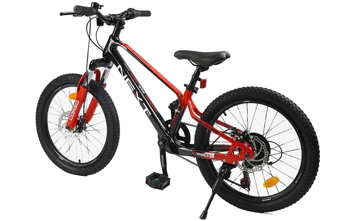 Велосипед Corso Next Mg 20" рама 11.5" черно-красный 2