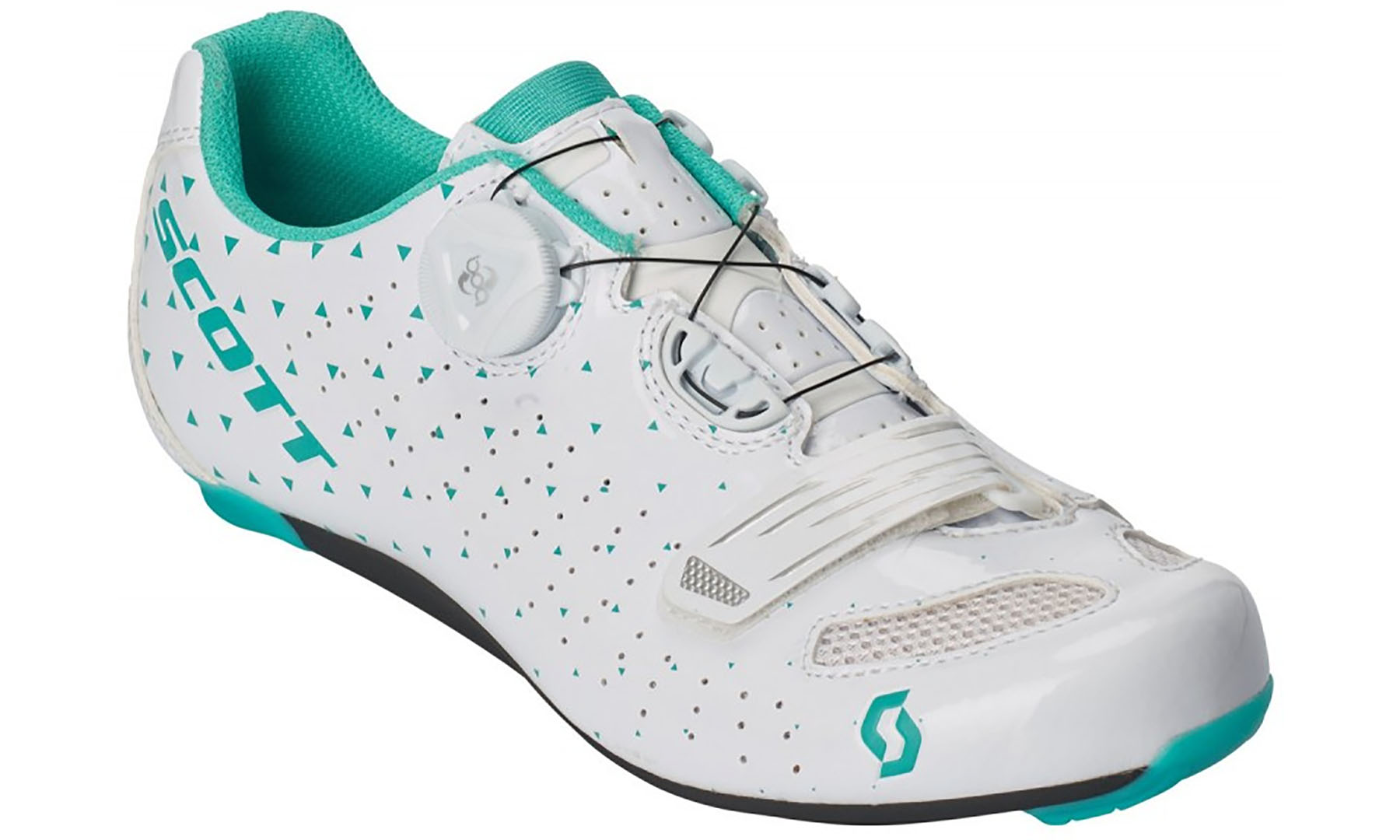 Велотуфли SCOTT ROAD COMP BOA LADY глянец белый / бирюзовый / синий, размер 37 (251824) 3