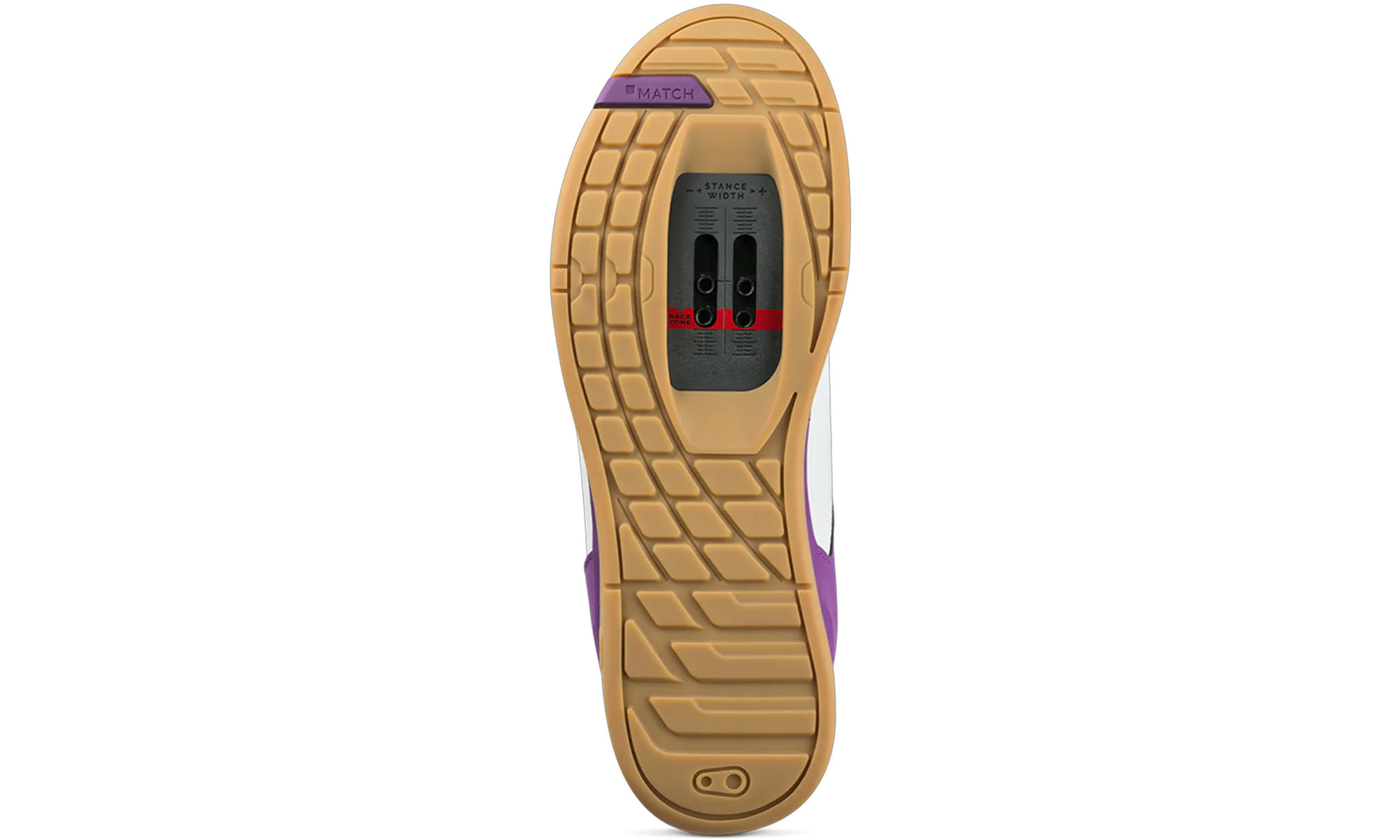 Велообувь CrankBrothers SHOES MALLET LACE WHITE / PURPLE - GUM OUTSOLE - BERNARD KERR, размер 11.0 US (44-45 EU) 4
