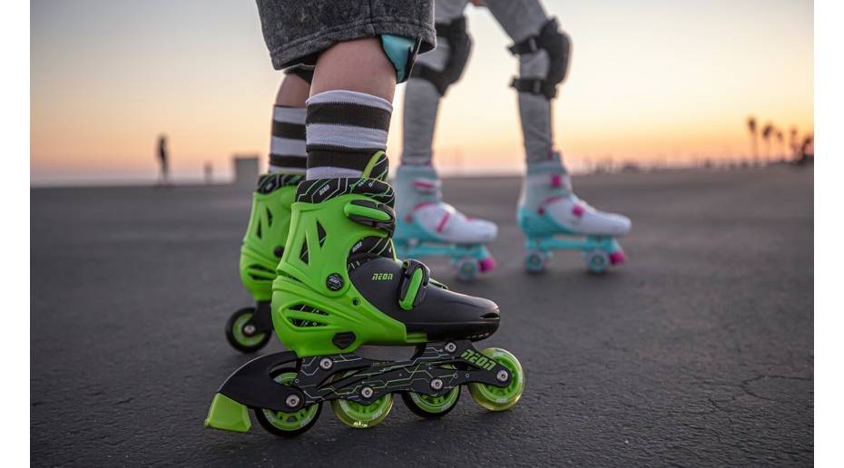 Роликовые коньки Neon Combo, размер 34-37, салатовый 5 Роликовые коньки Neon Combo, размер 34-37, салатовый 5
