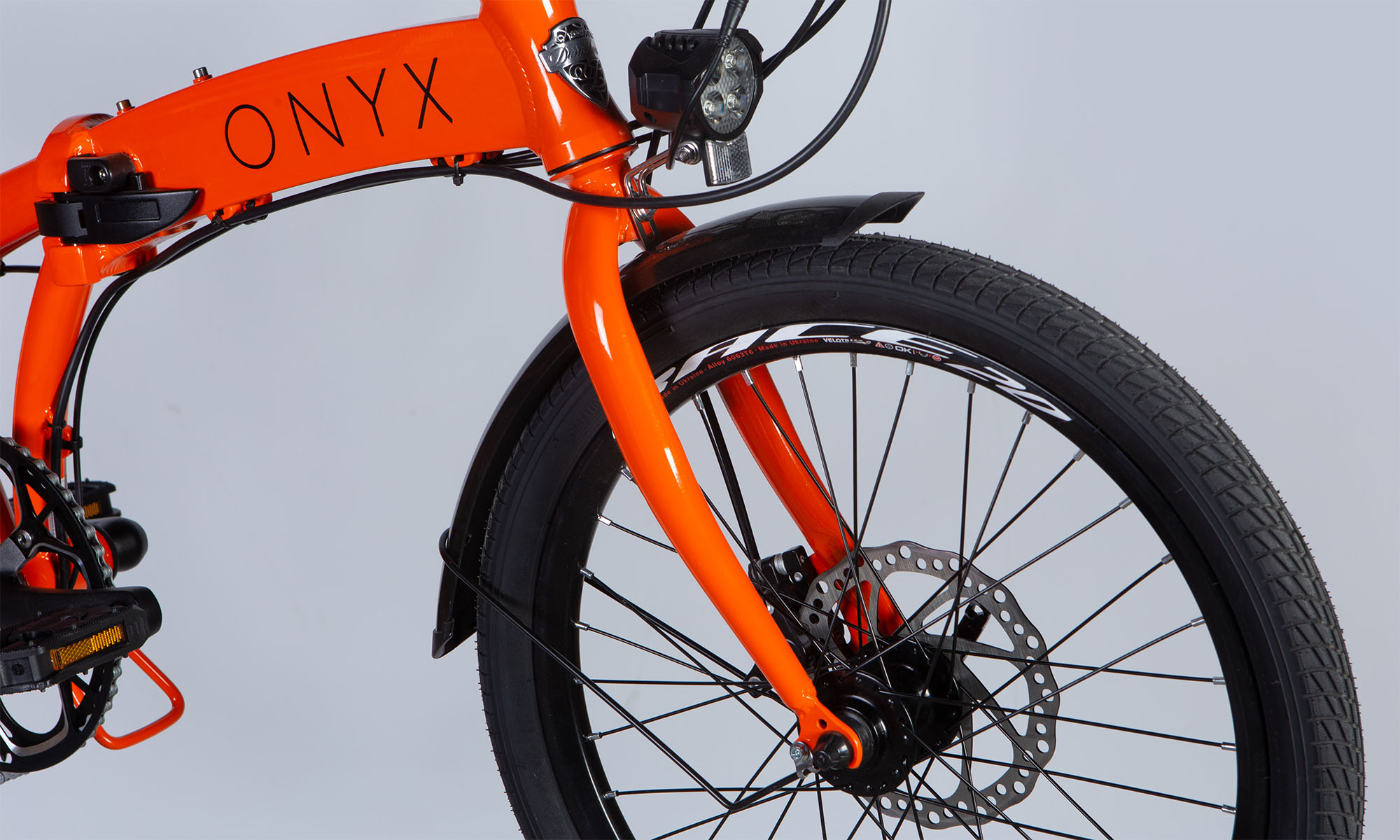 Велосипед с электроприводом Dorozhnik eONYX DD CS 20" размер XXS рама-11", 2025, 36B 12.5А*ч 500Вт оранжевый YS 7421  3