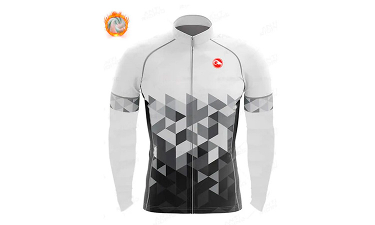 Фотография Велоджерси утеплённая Cycling Castelli v3, с флисом, размер XL   2