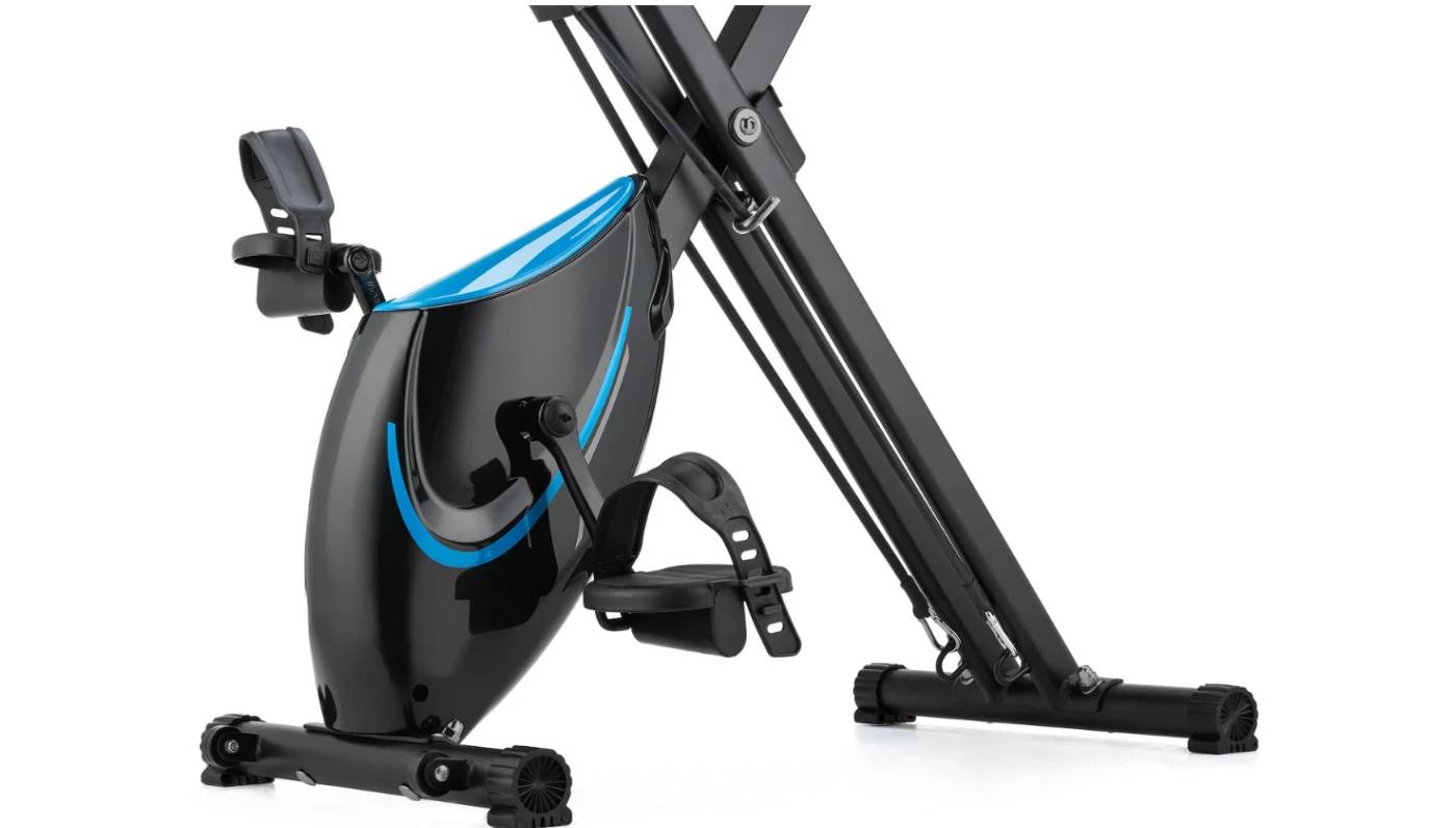 Велотренажер Gymtek FX600 магнитный складной с эспандерами синий 5 Велотренажер Gymtek FX600 магнитный складной с эспандерами синий 5