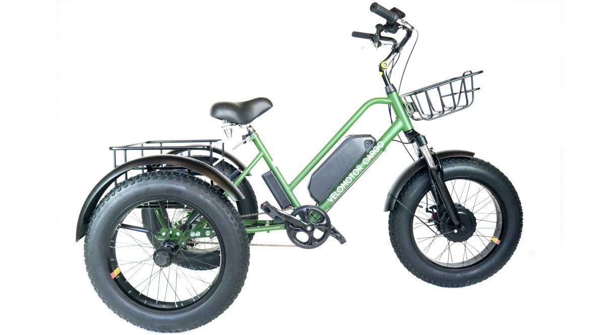 Трехколесный электровелосипед VELOMOTOR CARGO 500W 36V 15Ah зеленый 3 Трехколесный электровелосипед VELOMOTOR CARGO 500W 36V 15Ah зеленый 3