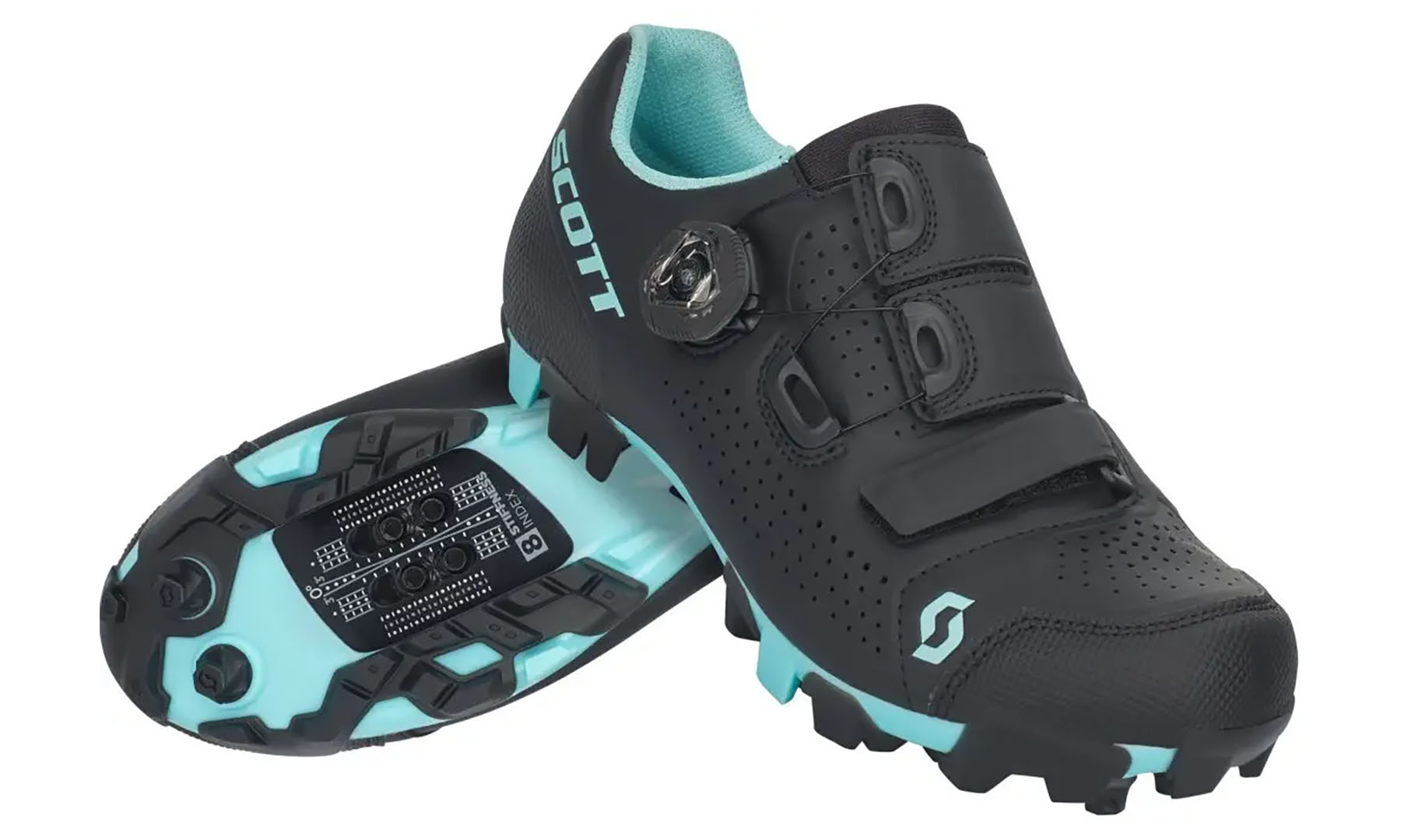 Фотографія Велосипед Туфлі Скотт MTB Команда Boa Lady Black/Berquoise, розмір 36 (281215) 