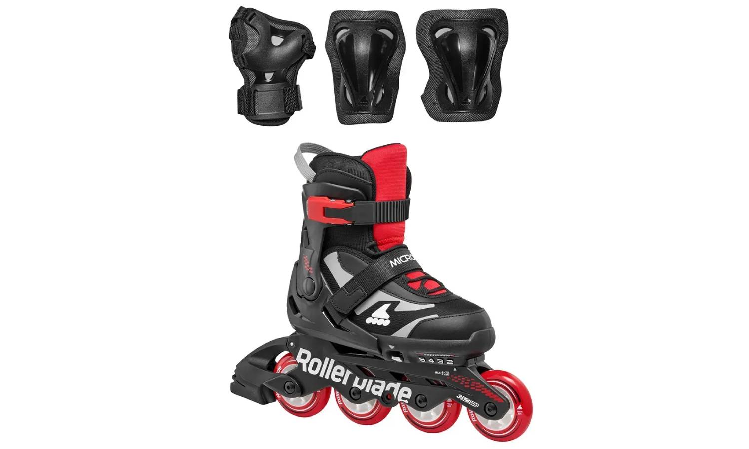 Ролики Rollerblade Microblade Combo black-red 28-32 