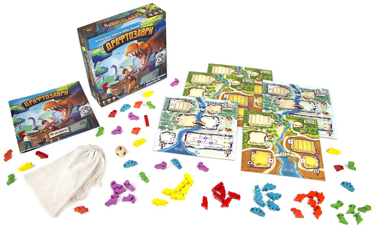 Настольная игра Драфтозавры (Draftosaurus) 3