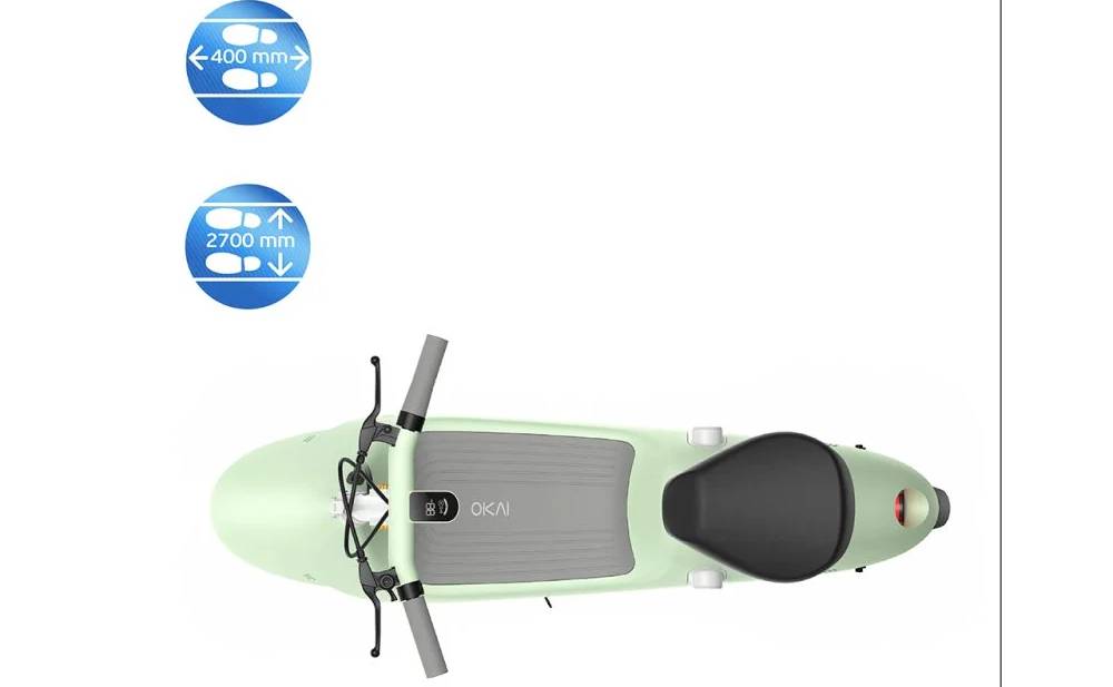 Электросамокат с сидением OKAI Ceetle PRO EA10C 10" 350(900)W, 25Km/h, 10,4Ah, NFC, App, мятный 13 Электросамокат с сидением OKAI Ceetle PRO EA10C 10" 350(900)W, 25Km/h, 10,4Ah, NFC, App, мятный 13