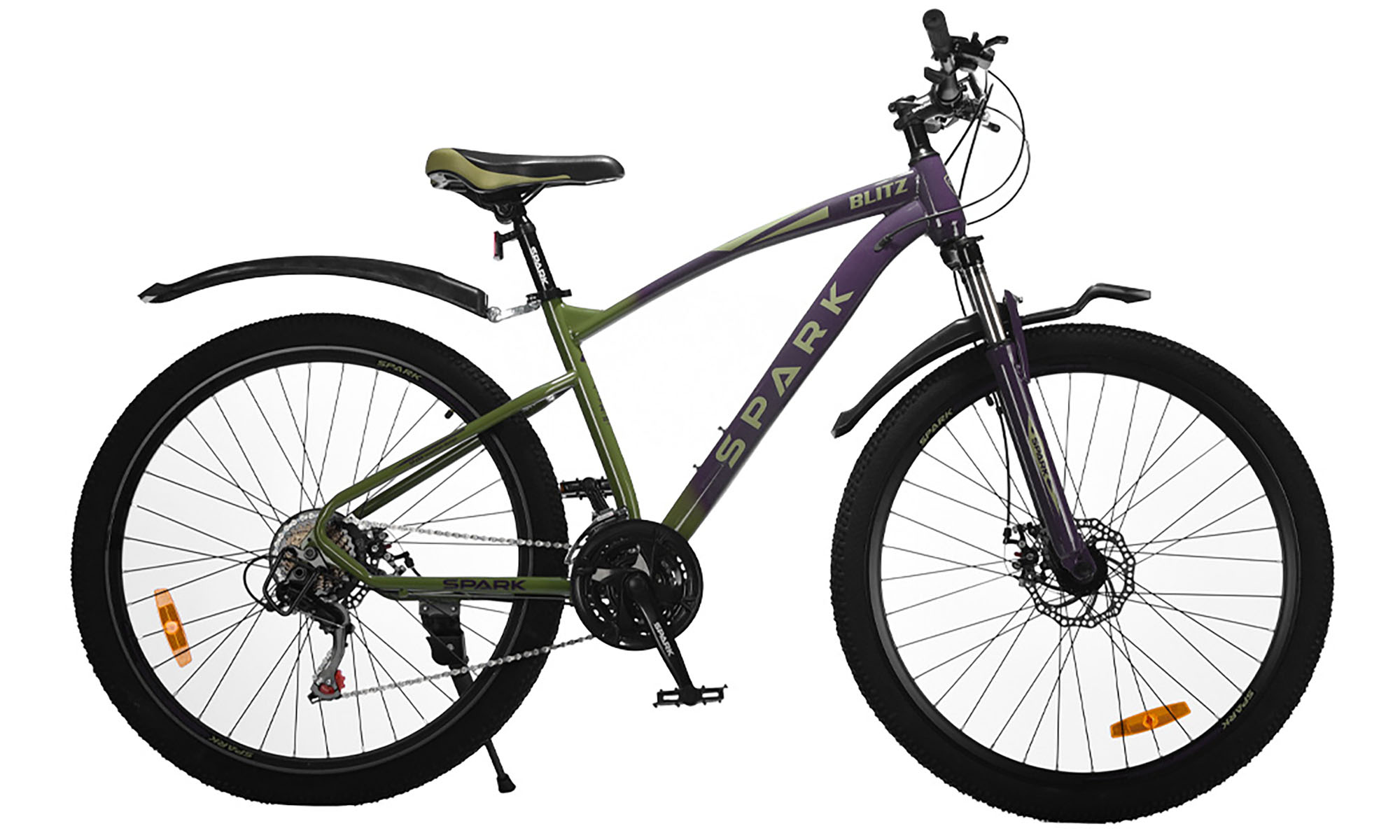 Велосипед SPARK BLITZ 27,5", розмір M, рама 17", рік 2025, фіолетовий з темно-олівковим 