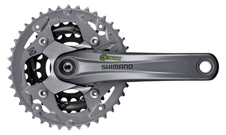 Фотографія Шатуни ОСТ Shimano FC-M4000, 22/30/40Т, 9-ск, 170 мм, OCTALINK