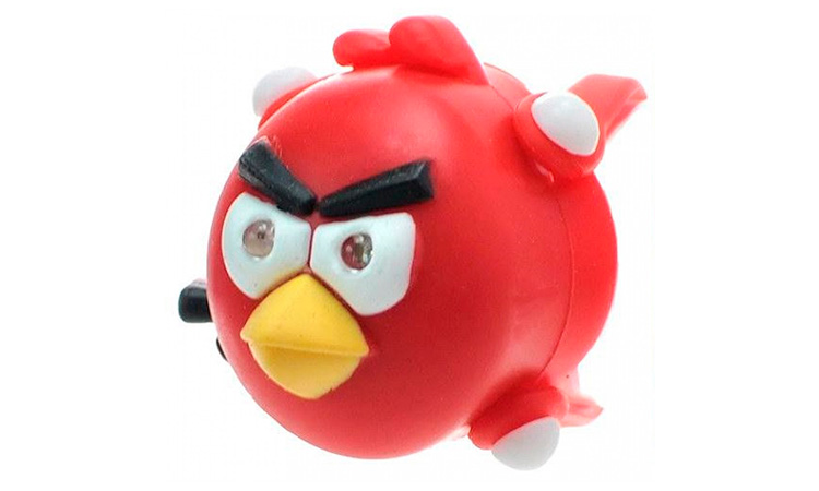 Фонарь передний X-Light Angry Bird 2 Led, красный