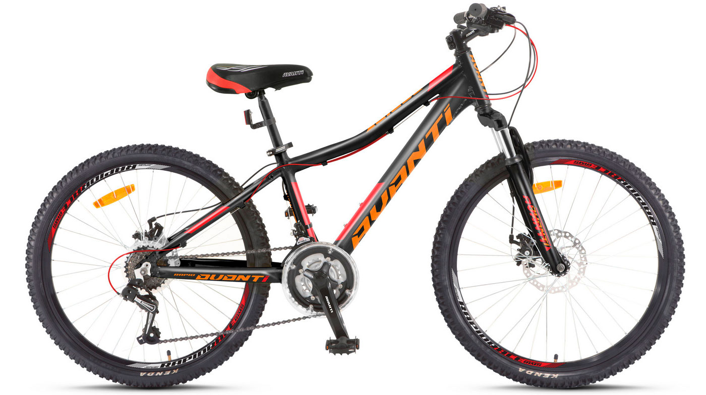 Фотография Велосипед Avanti RAPID DISK 24" размер XXS 2024 Черно-оранжевый