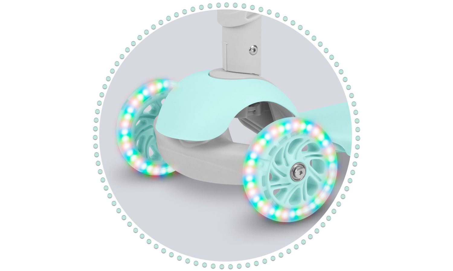 Самокат детский трехколесный Ricokids Buggy мятный 7 Самокат детский трехколесный Ricokids Buggy мятный 7