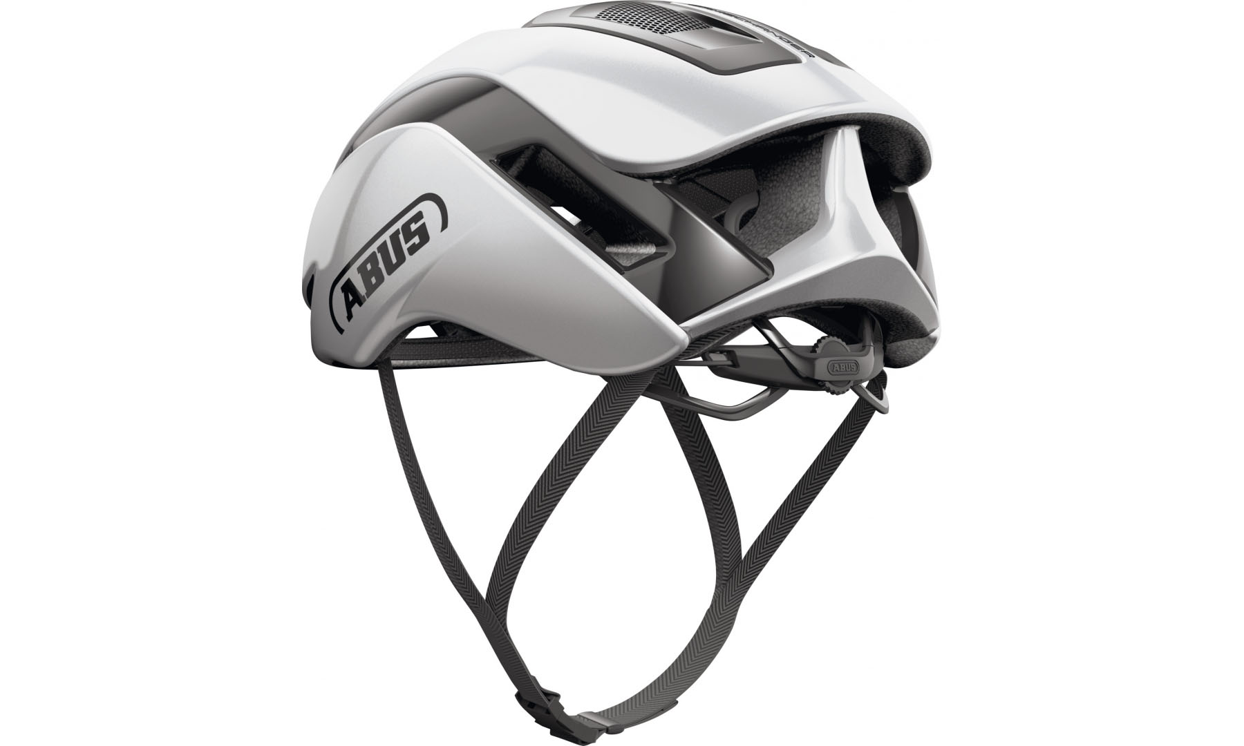 Велошлем спортивный ABUS GAMECHANGER 2.0 gleam silver, размер L (57-61 см), серебристый 3