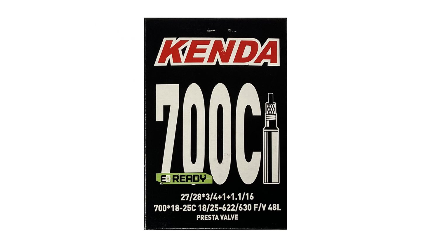Камера KENDA 27/28 700x18-25C, F/V-48мм,18/25-622/630, в коробке 3
