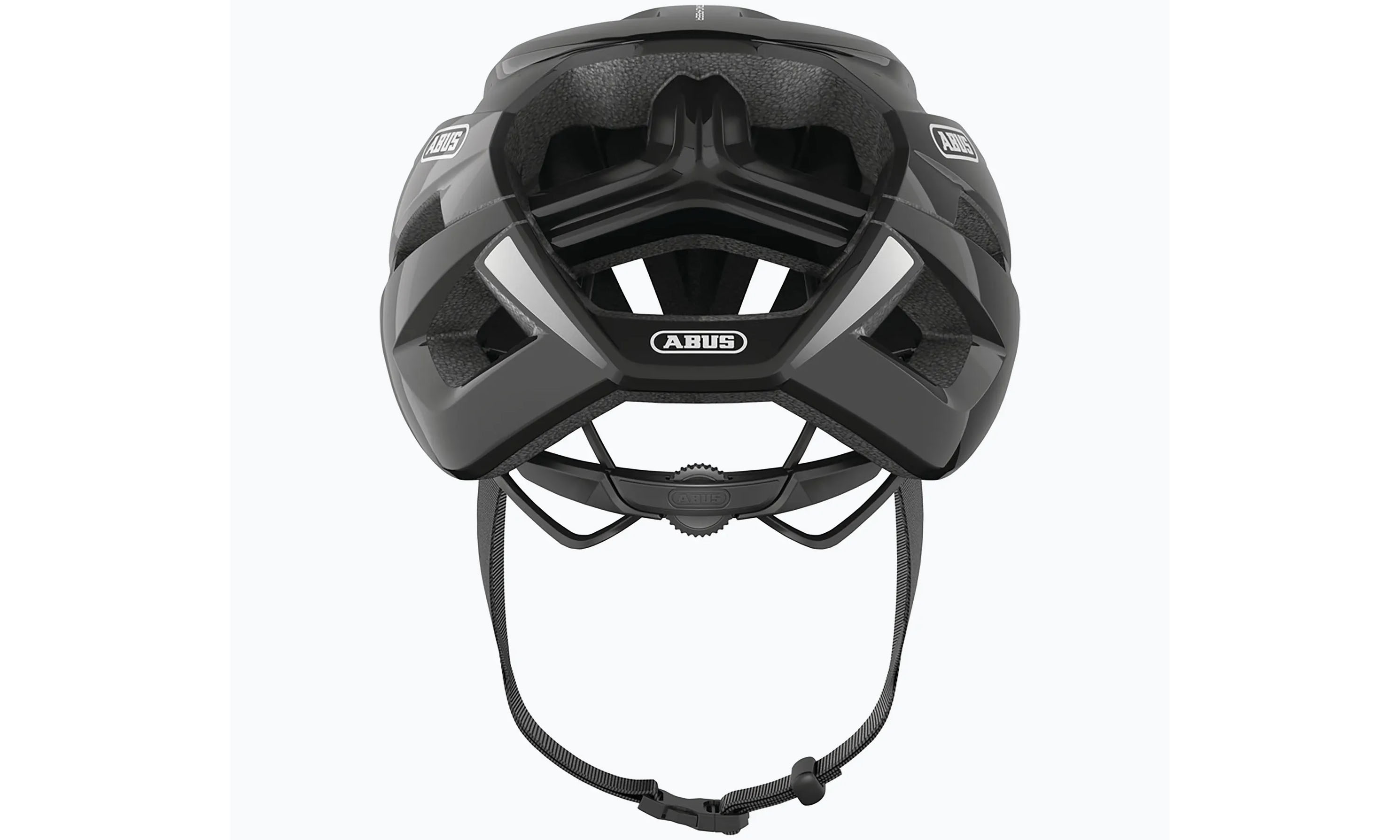 Велошлем спортивный ABUS STORMCHASER Shiny Black, размер L (59-61 см), глянцевый черный 3