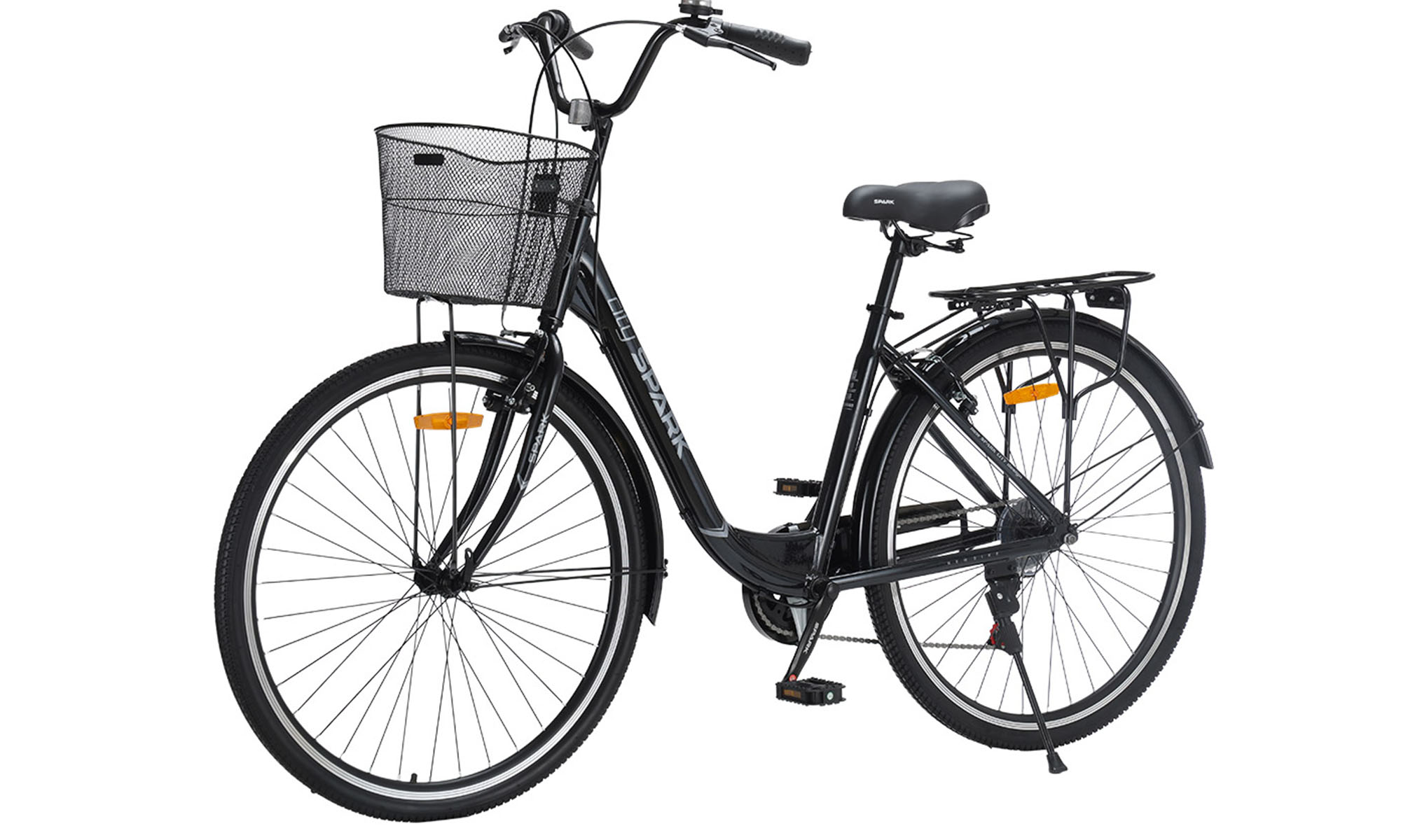 Велосипед SPARK CITY TEYA 28", розмір L, рама 18", рік 2026, чорний 3 Велосипед SPARK CITY TEYA 28", розмір L, рама 18", рік 2026, чорний 3