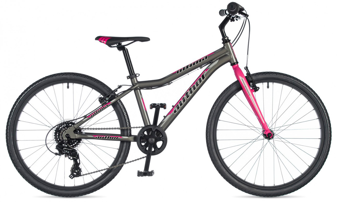 Фотография Велосипед AUTHOR Ultima 24" (2020) 2020 Серо-розовый 