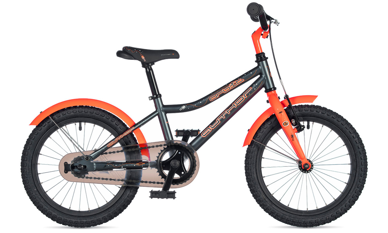 Фотография Велосипед AUTHOR Orbit II 16" (2020) 2020 Серо-оранжевый