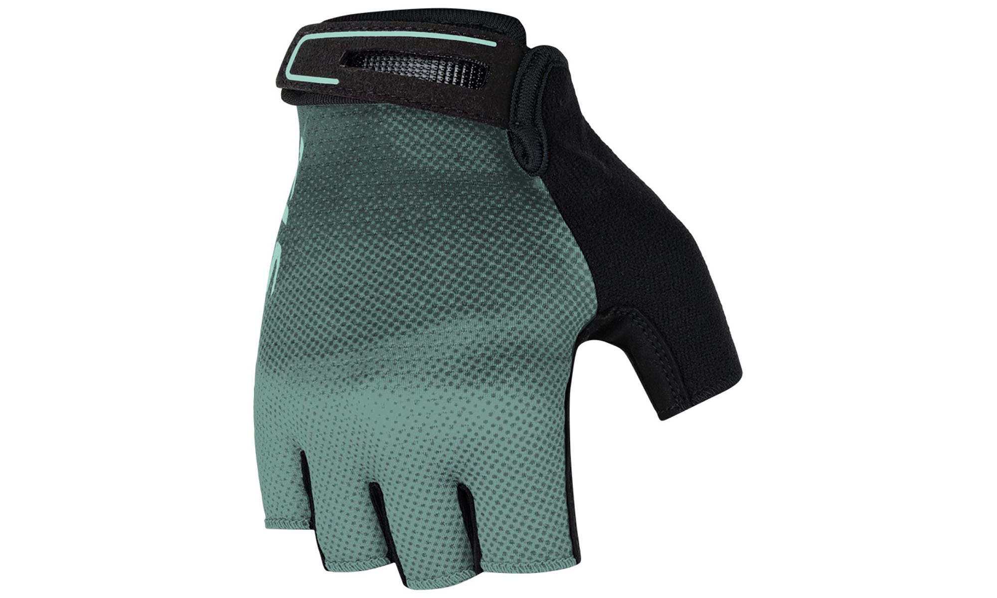 Перчатки с короткими пальцами KLS Factor 025, цвет зеленый, размер S 