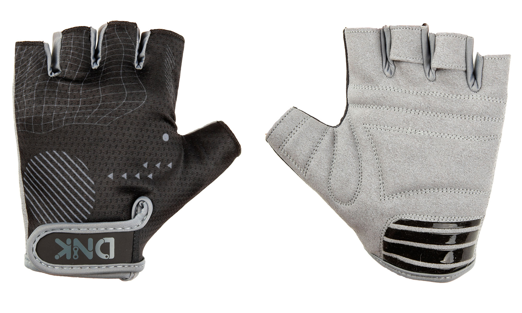 Перчатки DNK Hand, поролоновые вставки, цвет серый/черный, размер M Перчатки DNK Hand, поролоновые вставки, цвет серый/черный, размер M