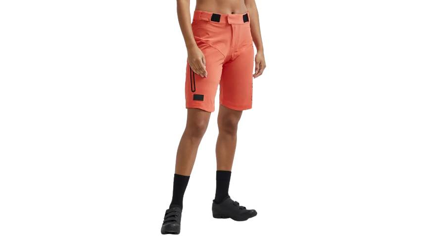 Фотография Велошорты Craft ADV Offroad XT Shorts with Pad женские, размер XL, сезон SS 21, оранжевый 4