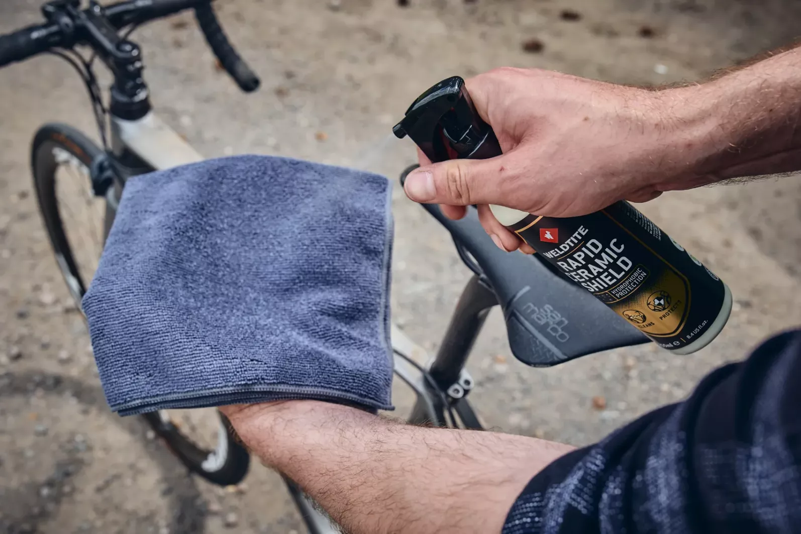 Поліроль для велосипеда Weldtite 03103 Rapid Ceramic Shield Kit, 250 мл 3