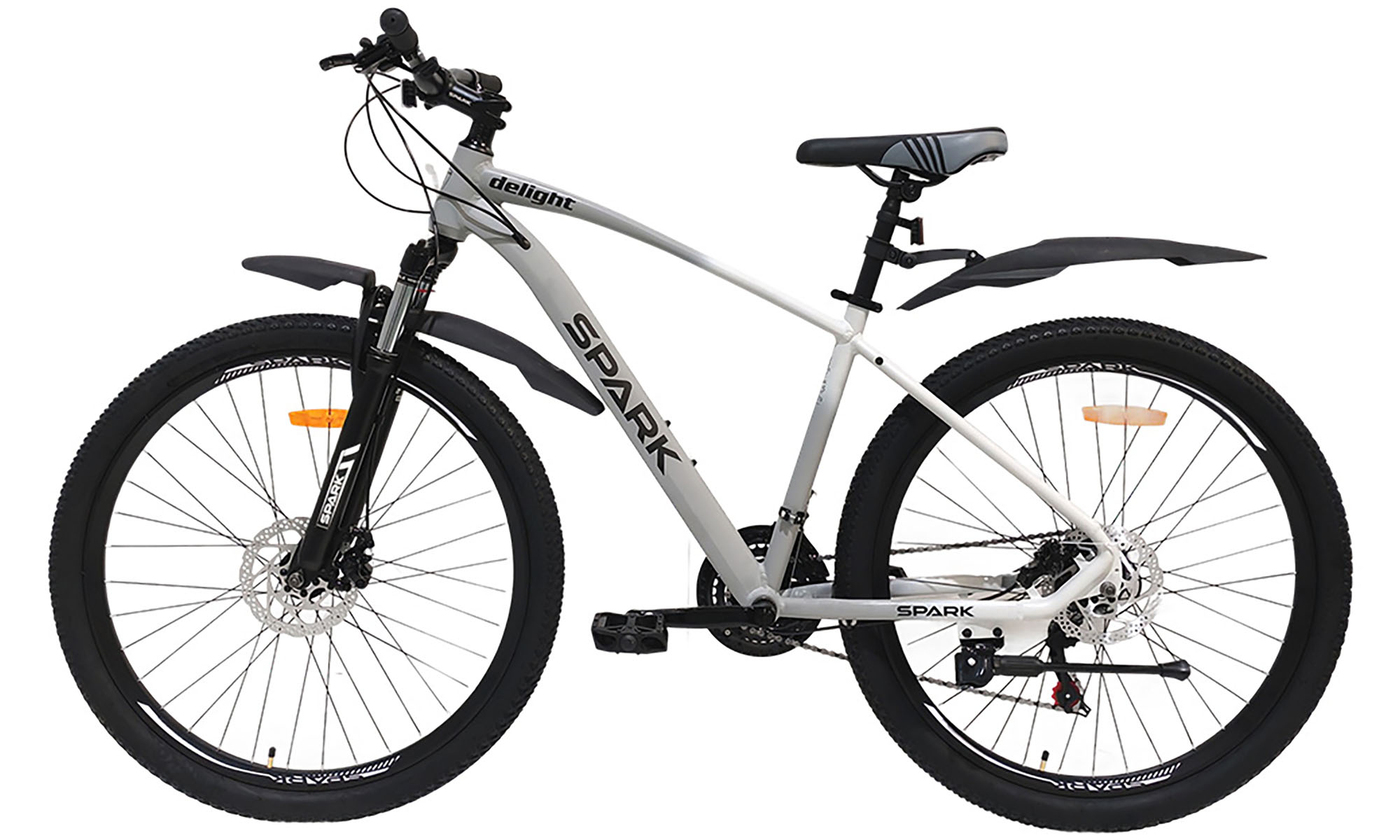 Велосипед SPARK DELIGHT 27,5", размер M, рама 17", 2025, серый с белым 3 Велосипед SPARK DELIGHT 27,5", размер M, рама 17", 2025, серый с белым 3