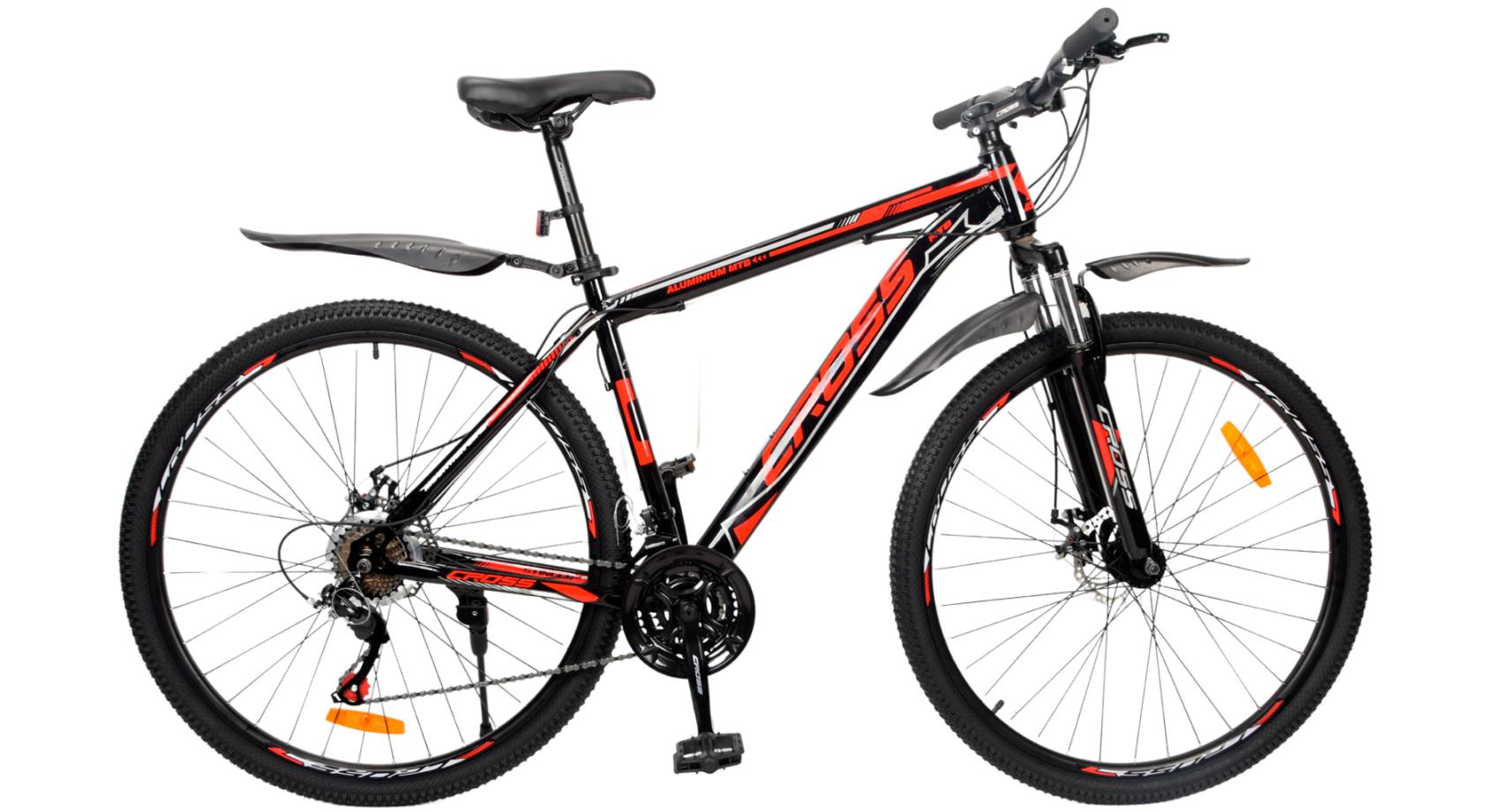 Фотографія Велосипед CROSS Stinger 27.5", розмір M рама 18" (2023), Чорно-червоний