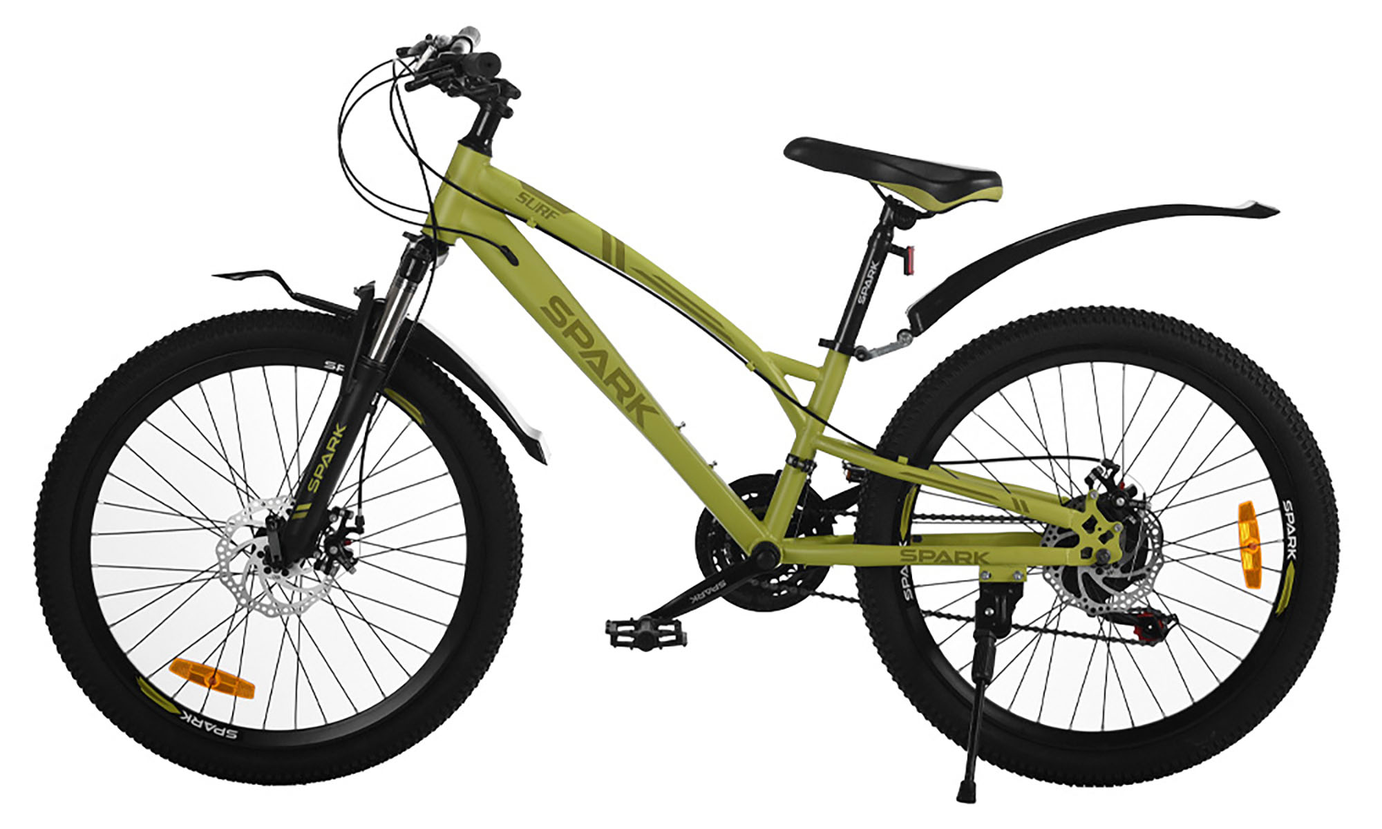 Велосипед SPARK SURF 24", розмір XXS, рама 11", рік 2026, салатовий 2 Велосипед SPARK SURF 24", розмір XXS, рама 11", рік 2026, салатовий 2