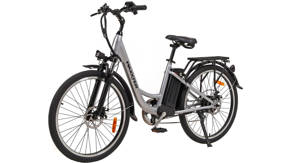 Електричний велосипед Maxxter CITY 2.0 26" 250W 8Ah 48V Срібло 2