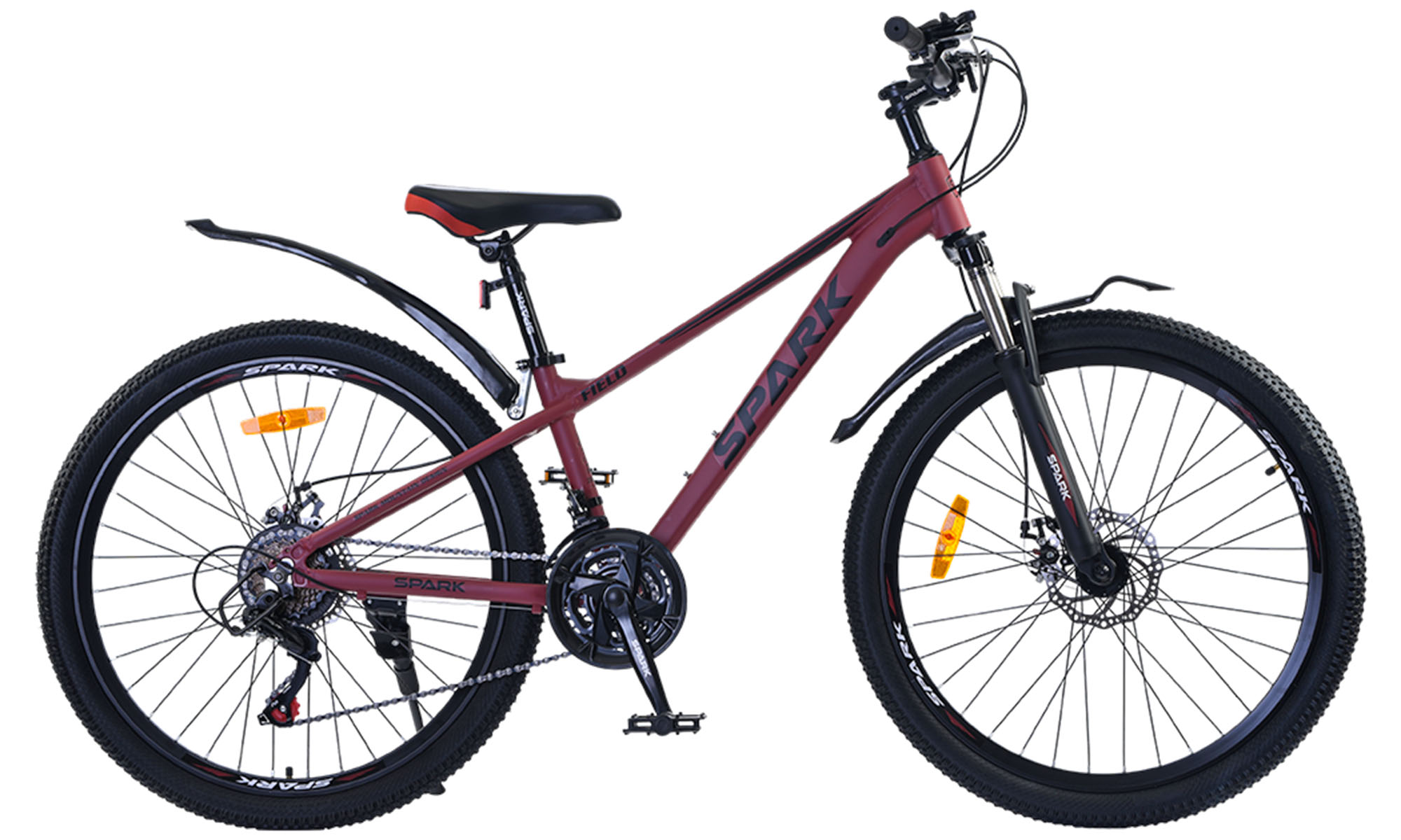 Велосипед SPARK FIELD 26", размер XS, рама 13", год 2026, вишневый Велосипед SPARK FIELD 26", размер XS, рама 13", год 2026, вишневый