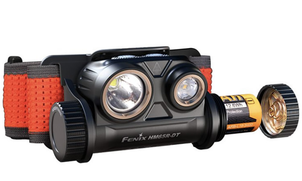 Ліхтар налобний для бігу Fenix ​​HM65R-DT, бузковий 3