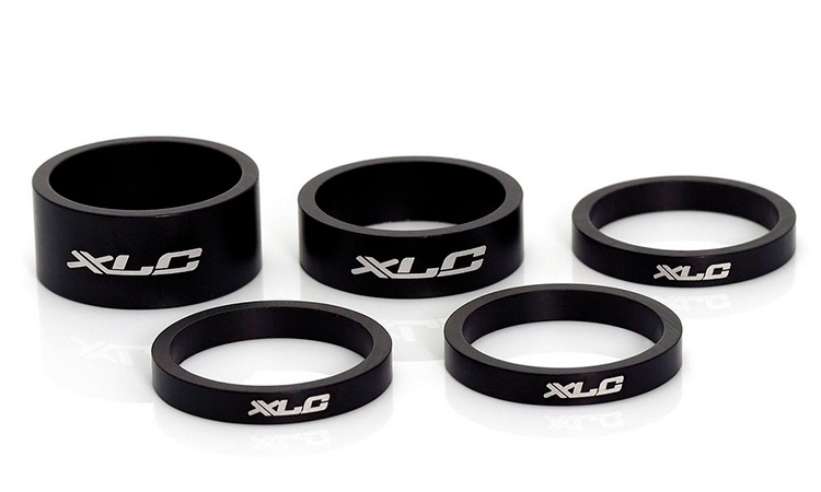 Фотография Проставочные кольца XLC AS-A02, 1 1/8", черные